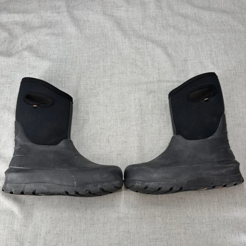 Bogs Neo-Classic Rain Boots Solid Black Waterproof Insulated Winter Boots Size 5